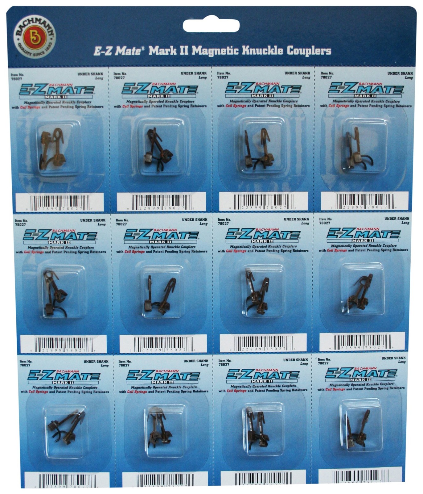 Bachmann Trains - E-Z MATE MARK II COUPLERS - MAGNETIC KNUCKLE COUPLERS with MET