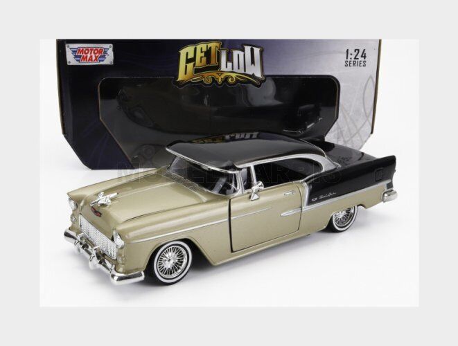 MOTOR-MAX 79031 CHEVROLET - BEL AIR 1955 - GOLD BLACK - 1/24