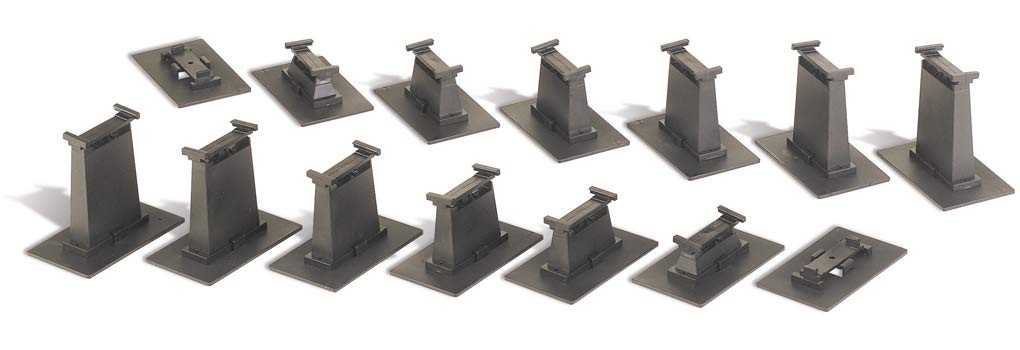 Bachmann Trains 44471 Trains 14 PC. E-Z TRACK GRADUATED PIER SET - HO Scale