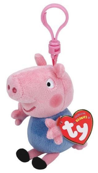 Beanie Babies Peppa Pig - portachiavi George