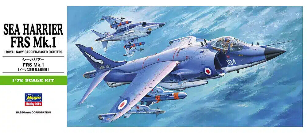 Hasegawa 00235 Sea Harrier FRS Mk.I Kit Montaggio 1/72