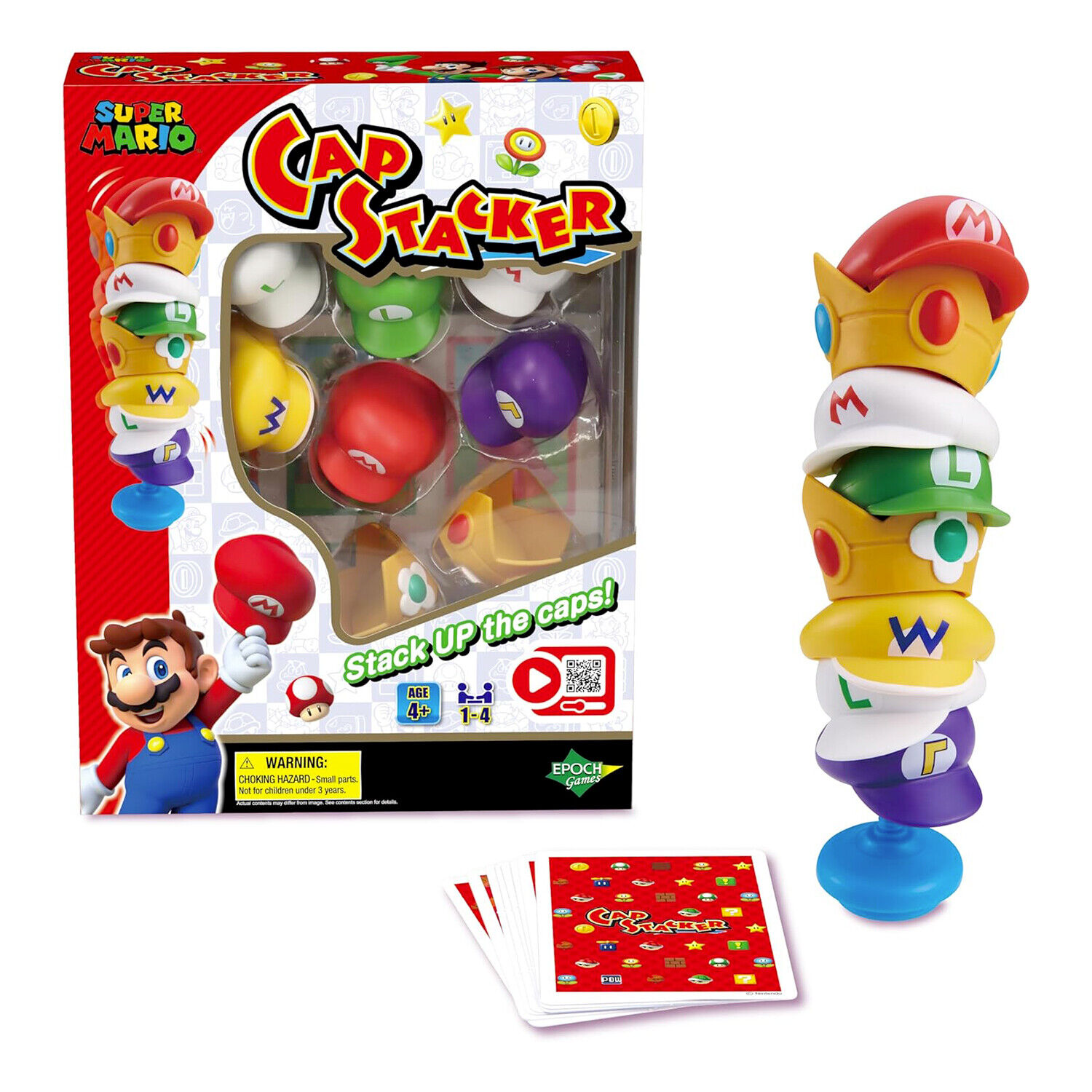Super Mario Cap Stacker Gioco Sfida Cappelli In Equilibrio EPOCH SUPER MARIO