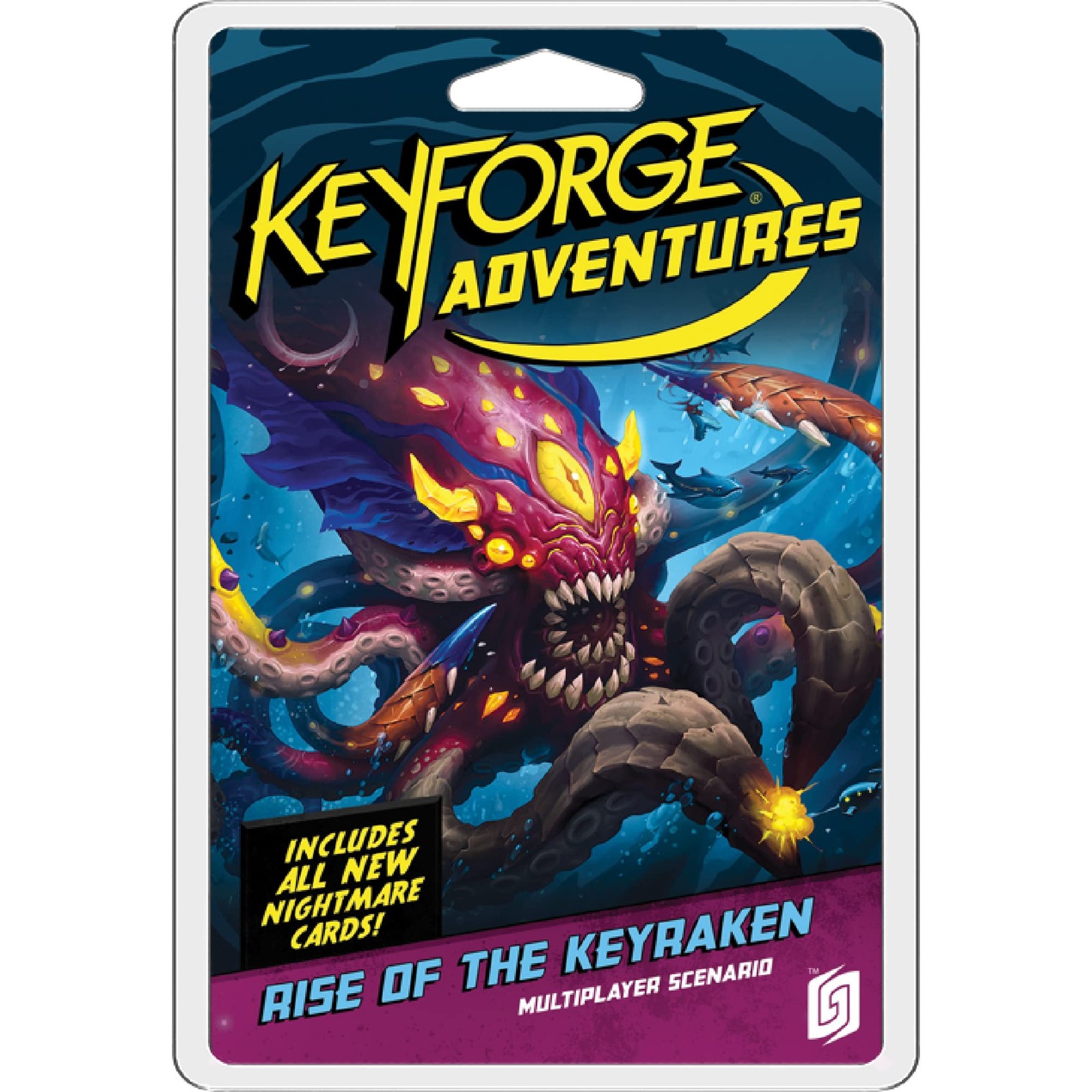 Keyforge Adventures Rise of The Keyraken Card Game   Strategy Game with Solo and