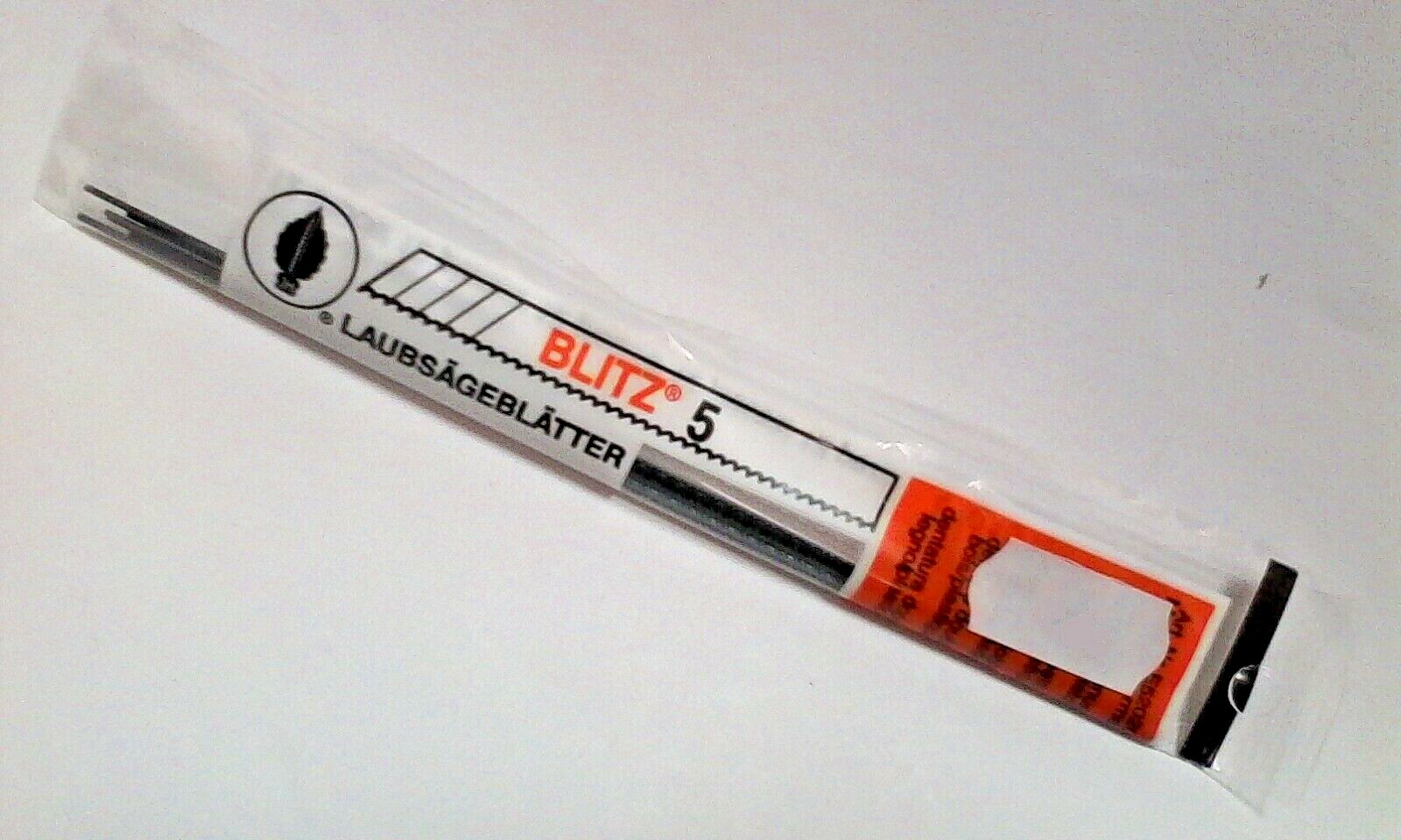 BLITZ AMATI UTENSILI MODELLISMO LAME SEGHETTE DA TRAFORO DOPPIO DENTE N° 5