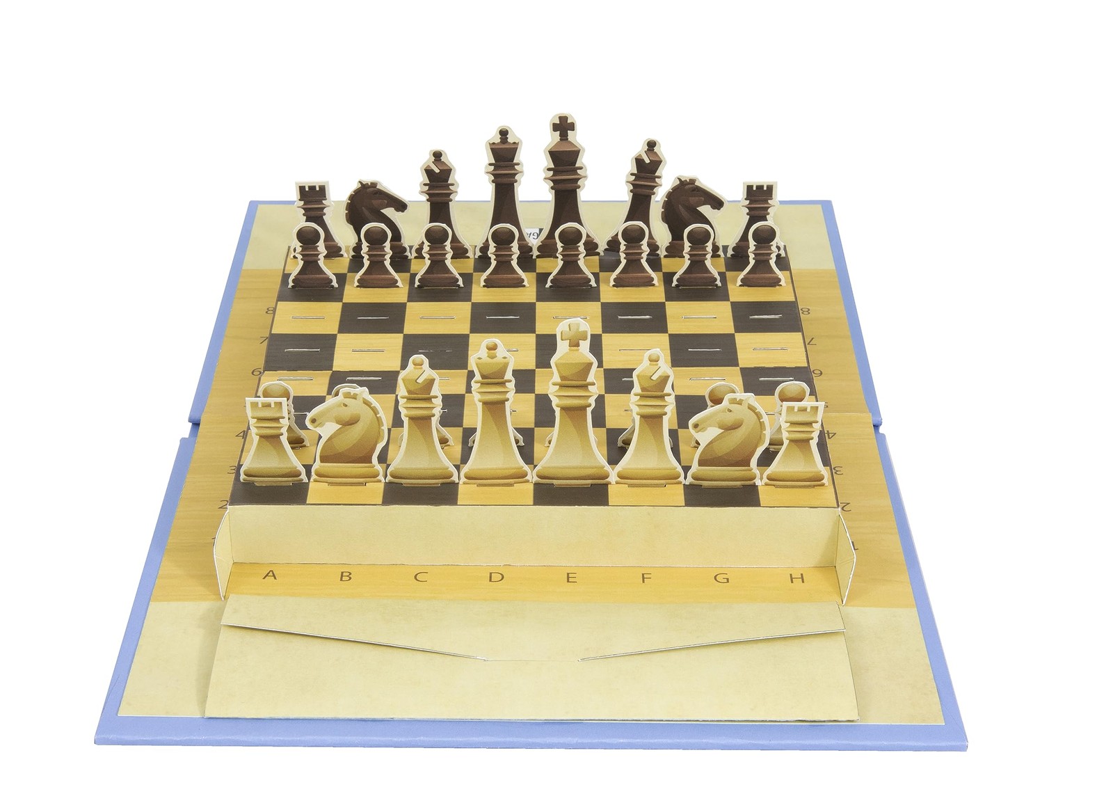 Pop-Up Games Pocket Pop-Up Chess Set - Unique Foldable Design Travel Chess Piece