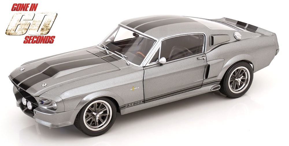 KK Scale 1:12 FORD MUSTANG SHELBY GT500 ELEANOR 1967 GREY "GONE IN 60 SECONDS"
