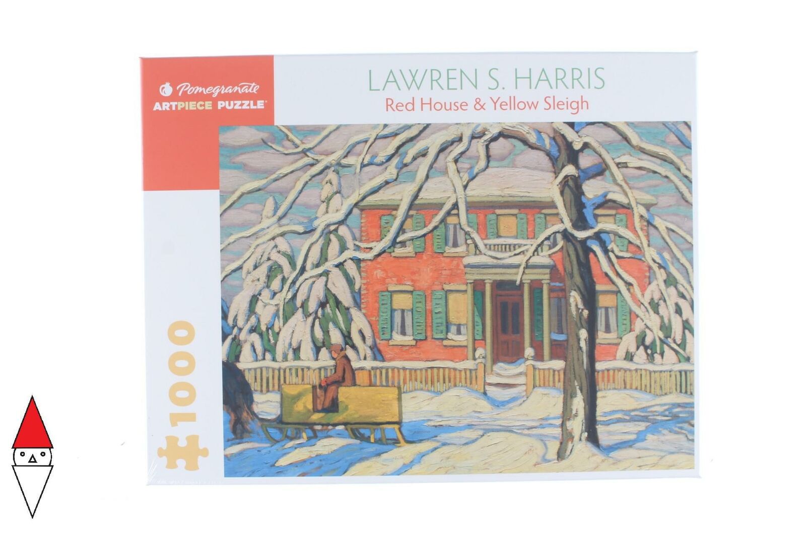 PUZZLE ARTE POMEGRANATE LAWREN S. HARRIS RED HOUSE AND YELLOW SLEIGH 1000 PZ
