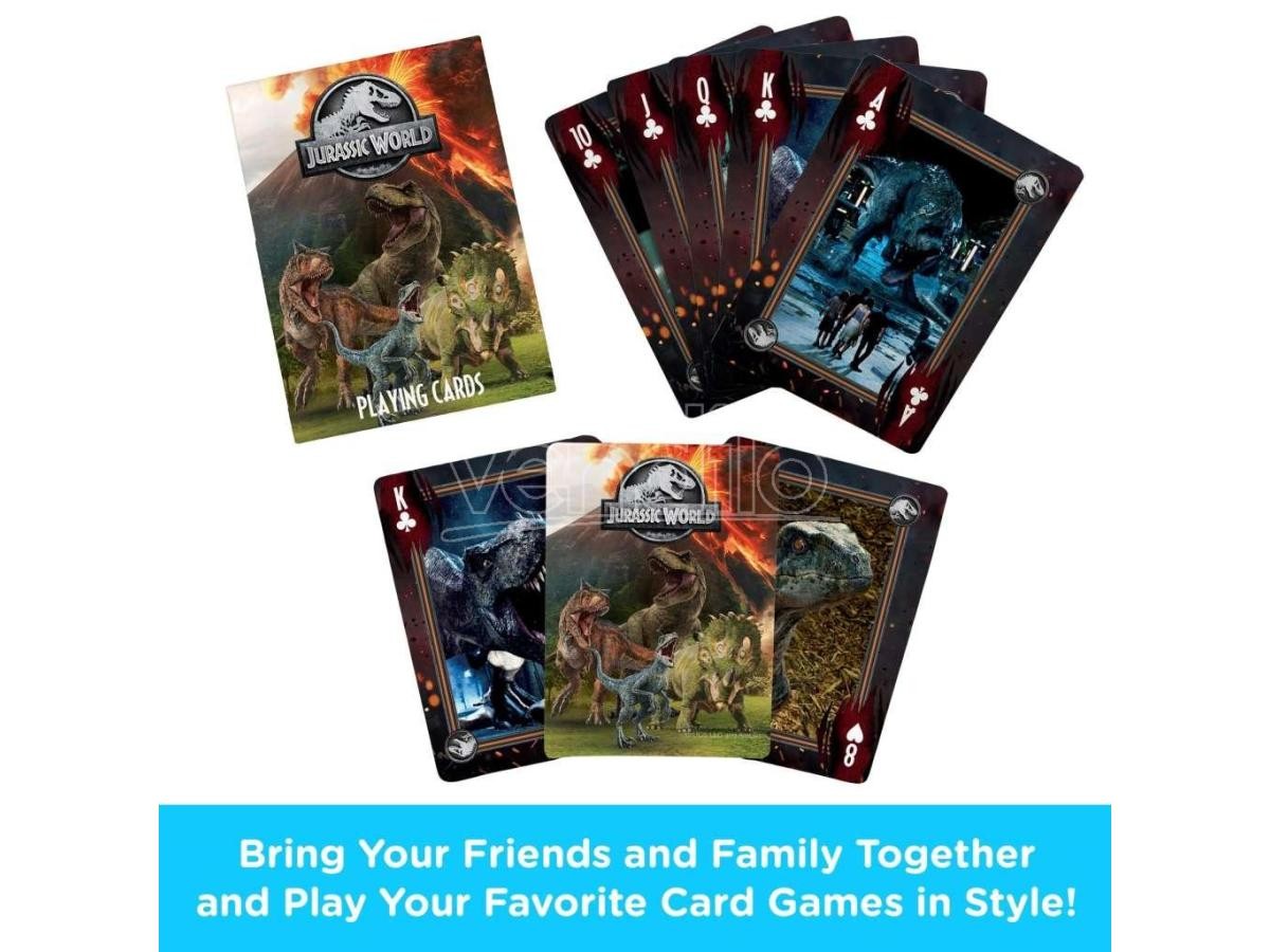 JURASSIC WORLD PLAYING CARDS Carte Da Gioco Aquarius Ent