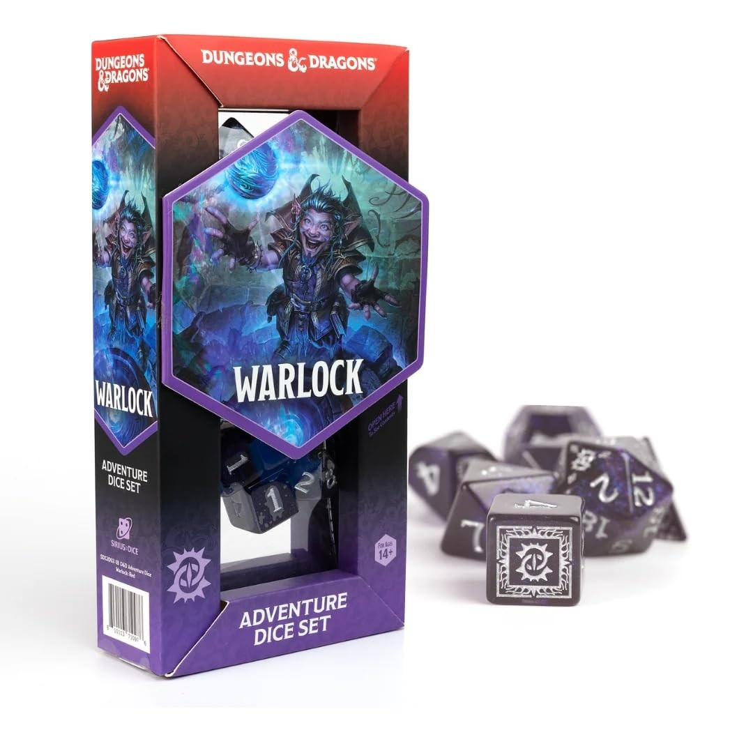 D&D Adventure Dice (Warlock Class: Red)