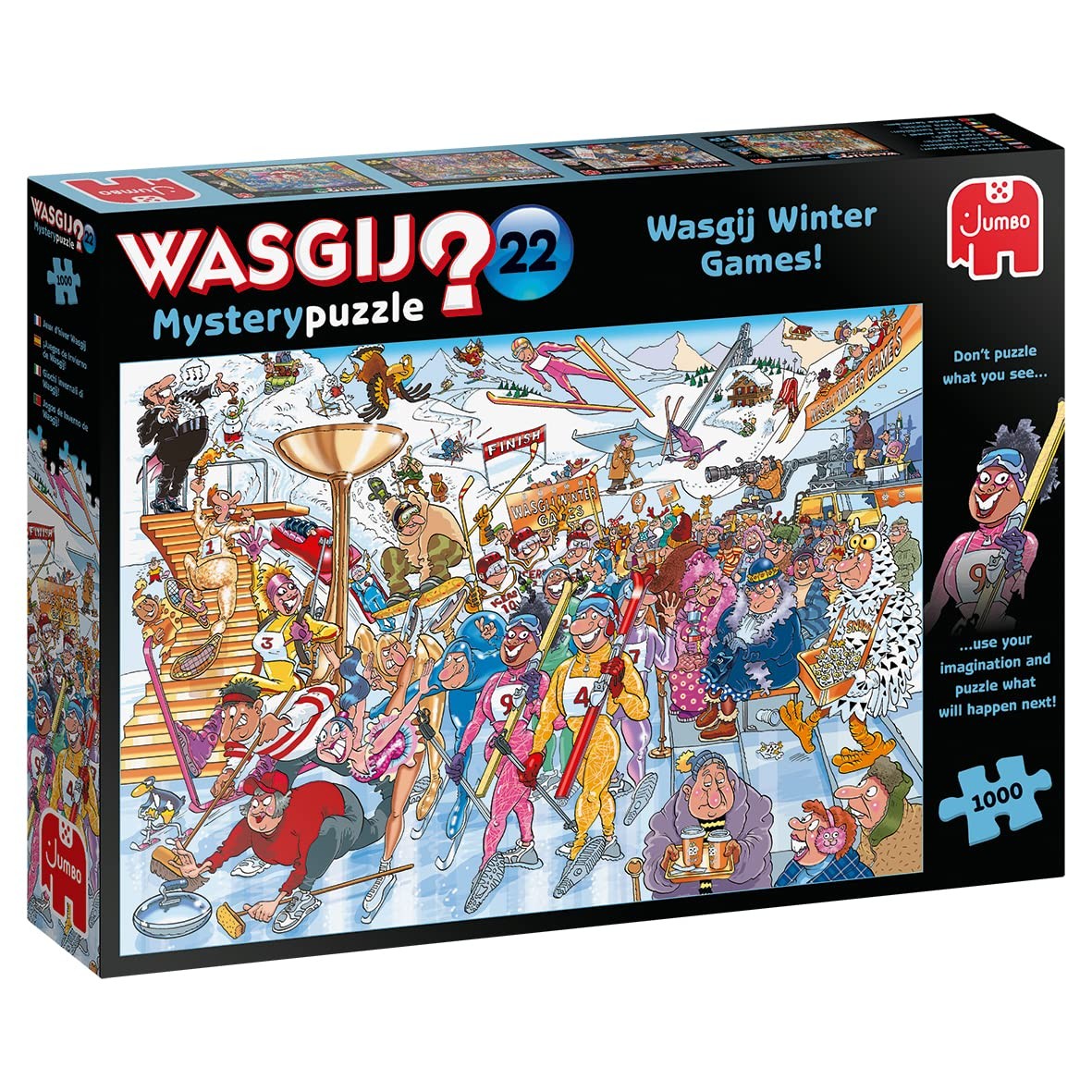 Jumbo Wasgij Mystery 22, Wasgij Winter Games, 1000 piece Jigsaw Puzzle &, Wasgij