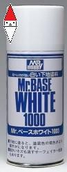 FONDO MODELLISMO GUNZE MR.BASE WHITE 1000 SPRAY - 180ML