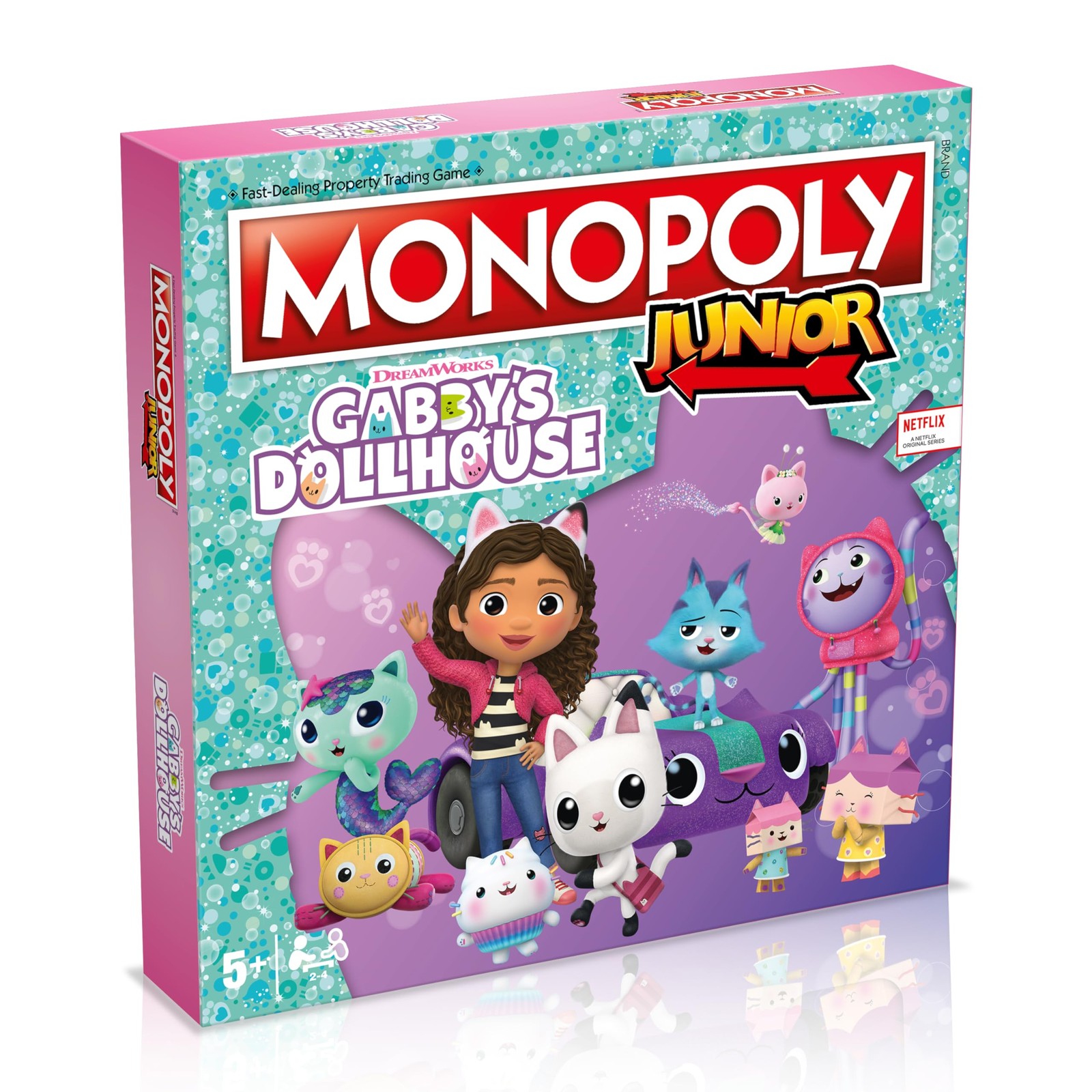 Winning Moves Gabby's Dollhouse Monopoly Junior Board Game, Buy Panda Paws, Kirr