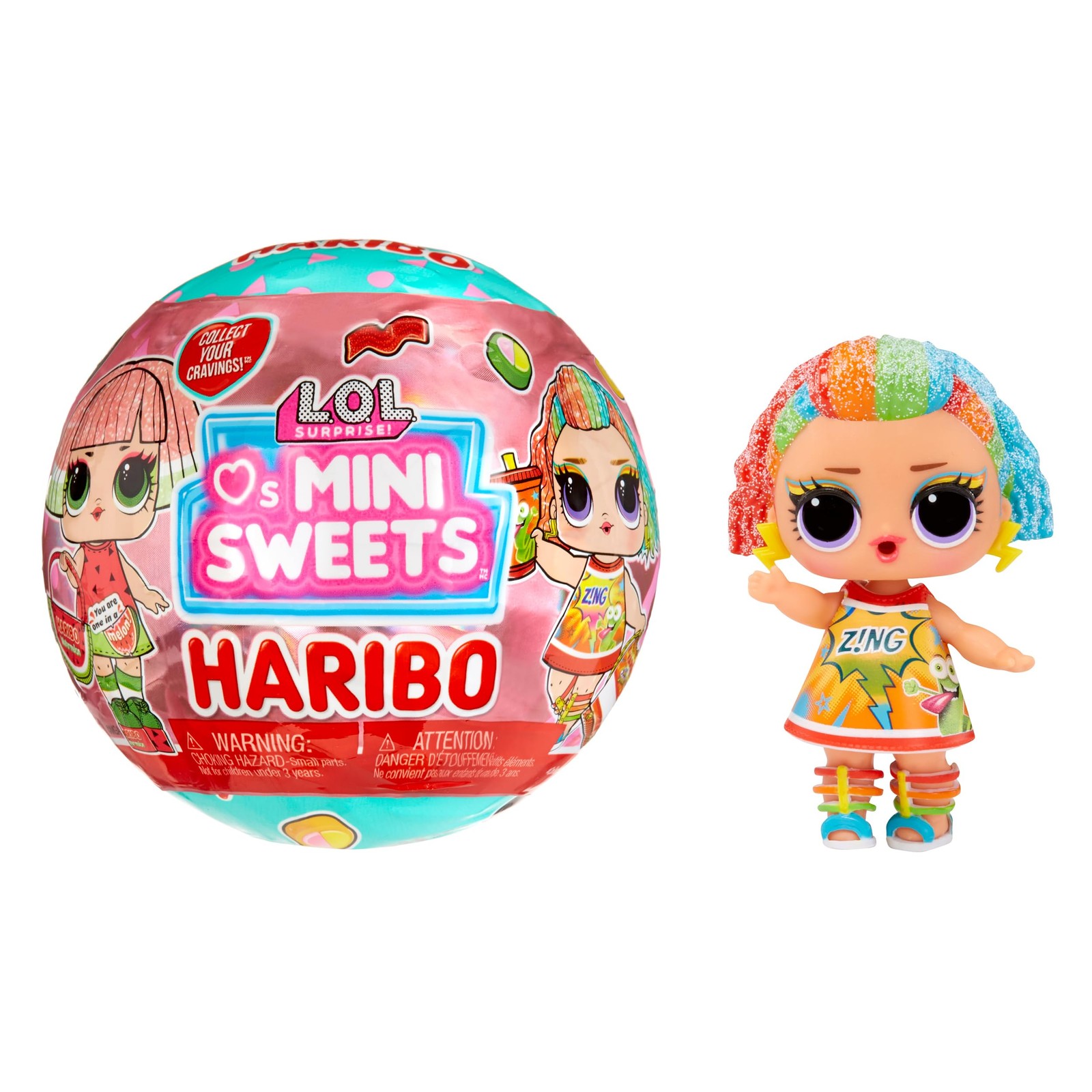 LOL Surprise - Loves Mini Sweets Series X Haribo - Includes 1 Candy-Themed Doll