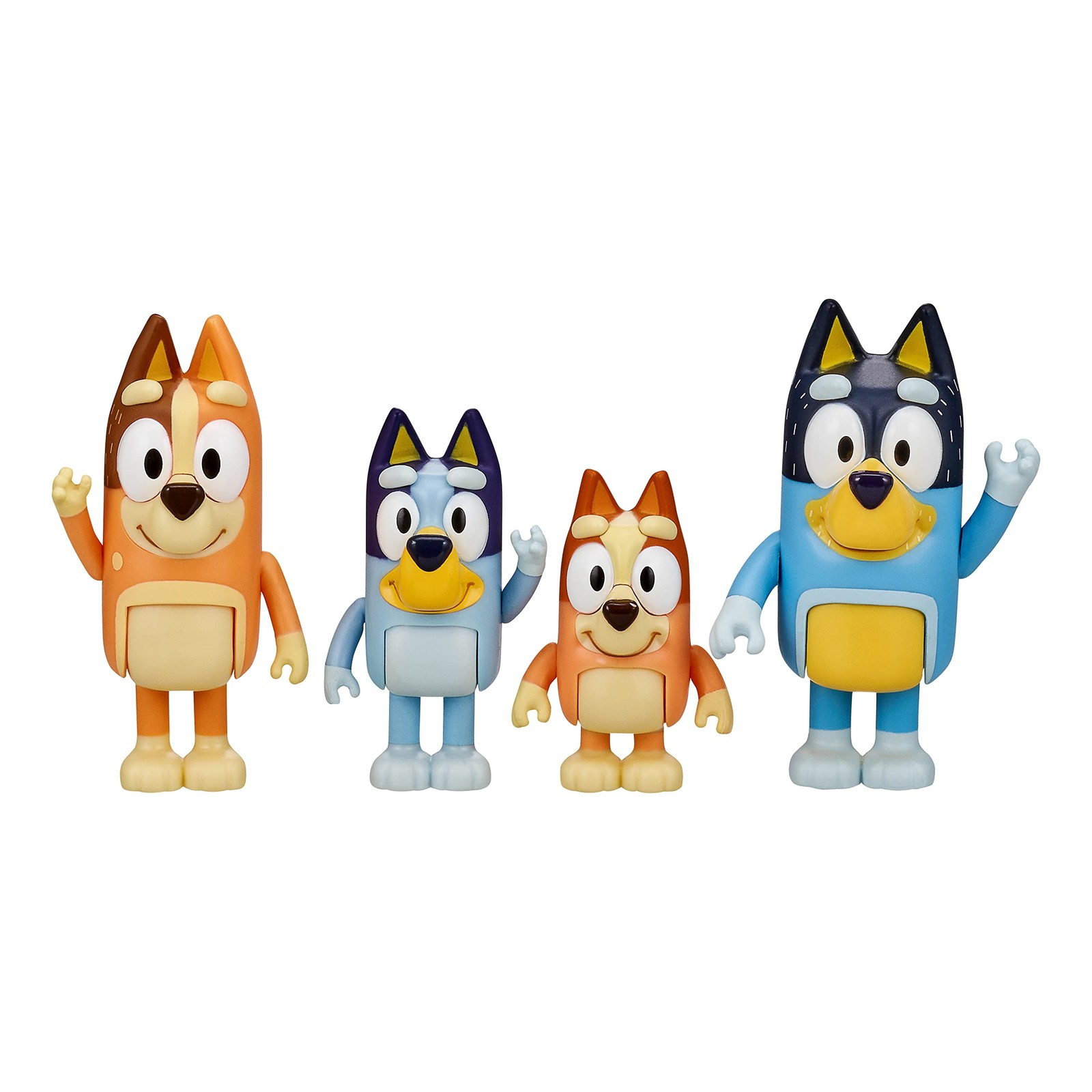 Bluey & Family: Bingo, Bandit and Chilli 4 Figure Pack Articulated Character Fig