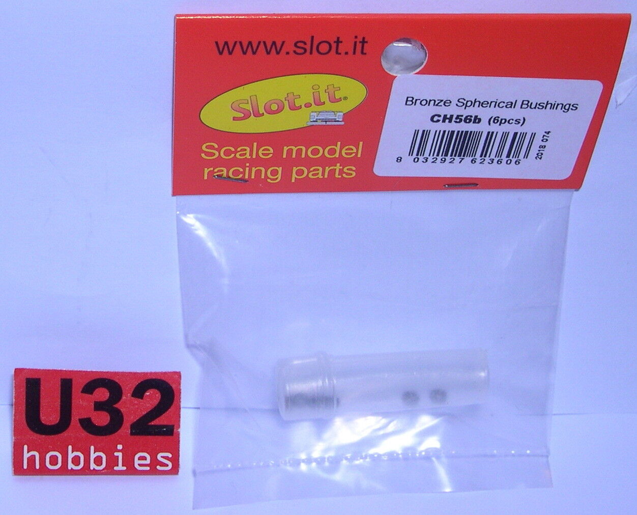 Slot.it CH56B Cuscinetto Bronzo Sferica Autolubrificanti Asse 2.38