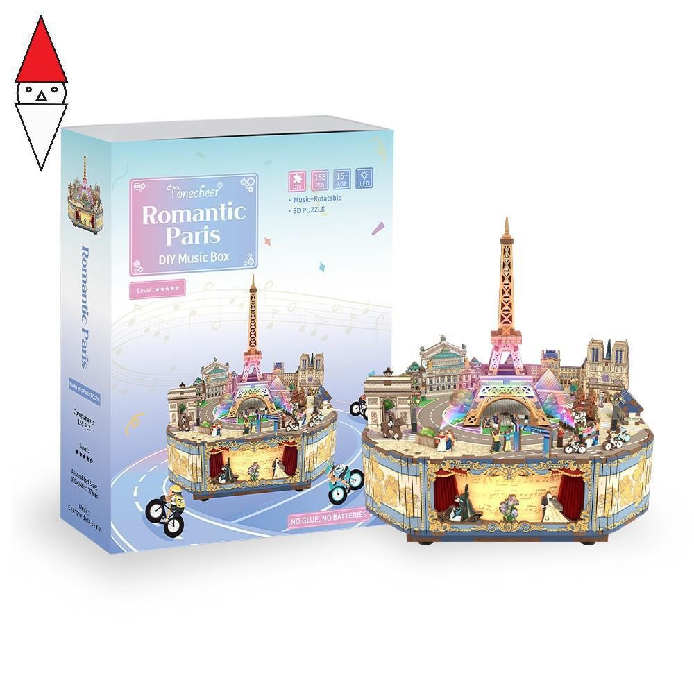 KIT LEGNO 3D TONECHEER ROMANTIC PARIS