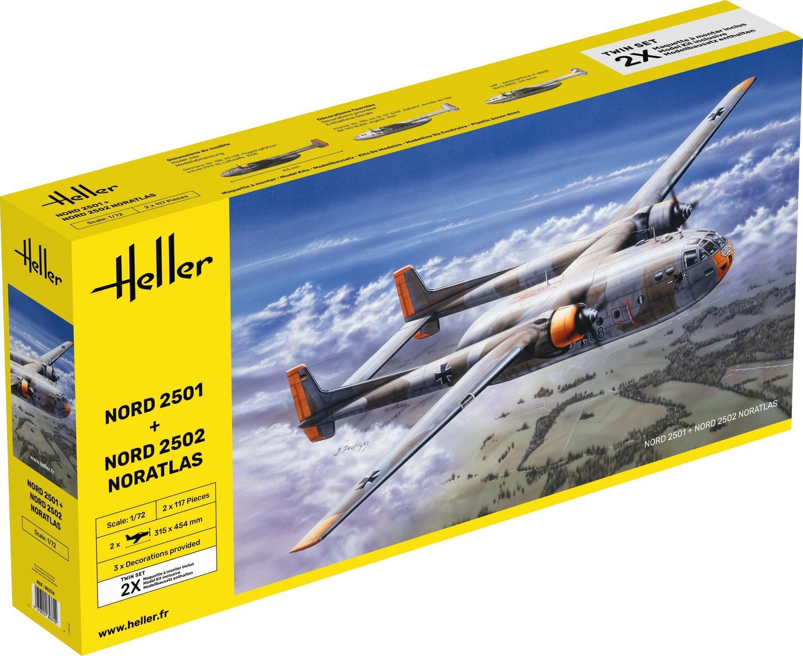 heller 85374 HEL85374 Armee Modellbausatz, GRAU