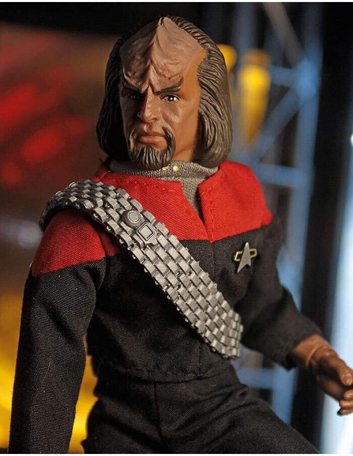 MEGO TV STAR TREK THE NEXT GENERATION - LT. WORF VINTAGE ACTION FIGURE NEW