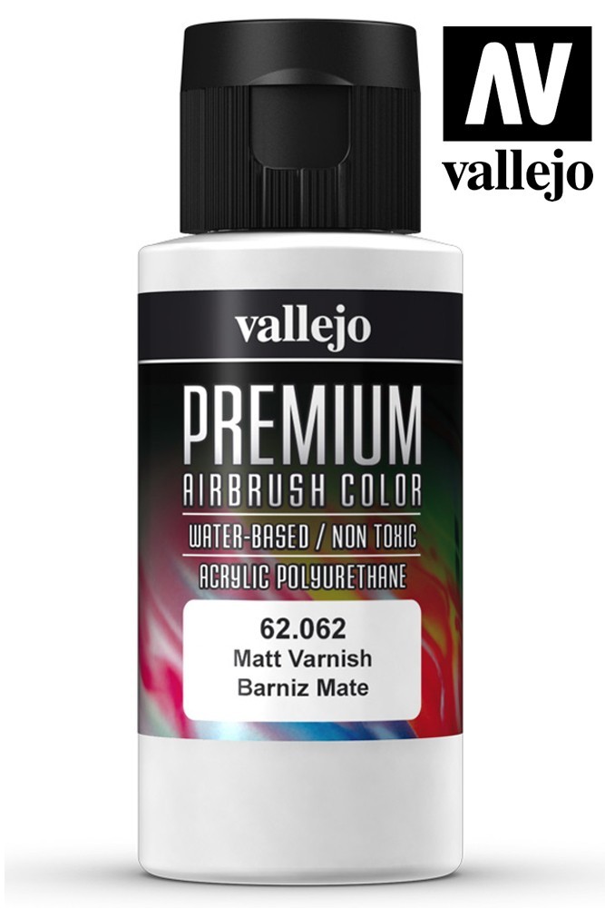 VALLEJO PREMIUM AIRBRUSH MATT VARNISH 62062 COLORI VALLEJO