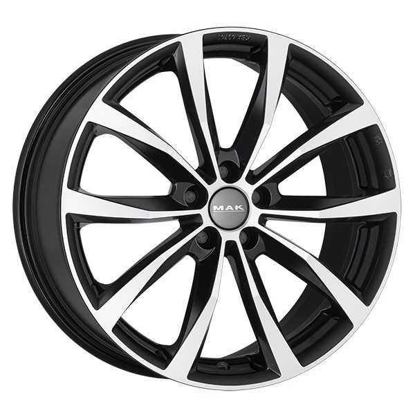 CERCHIO IN LEGA MAK WOLF PER AUDI A4 7X17 5X112 BLACK MIRROR TBS