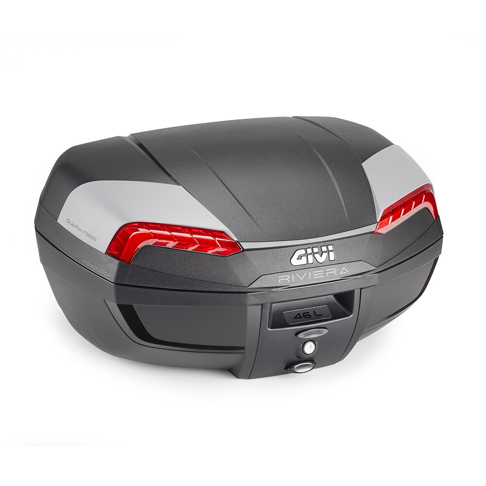 BAULETTO GIVI E46N2 46L NERO RIVIERA MONOLOCK PIASTRA UNIVERSALE MOTO SCOOTER