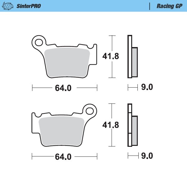 Pastiglie Moto Master per Ktm 150 SX (09-22) posteriori GP