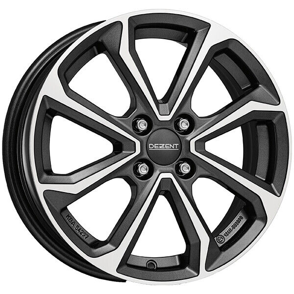 CERCHIO IN LEGA DEZENT KT DARK PER KIA RIO 6X16 4X100 GUNMETAL/POLISHED 07P