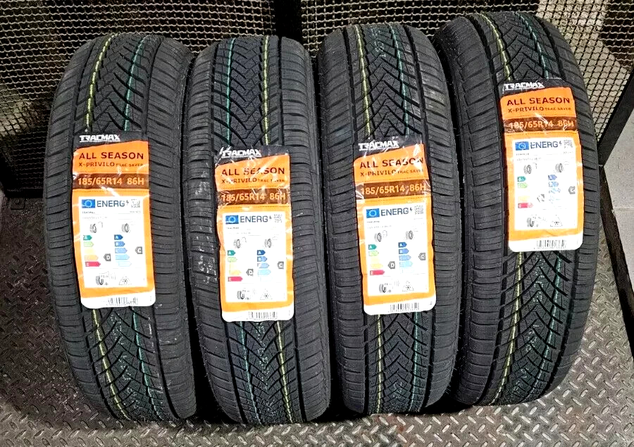 OFFERTA 4 PNEUMATICI FIAT PANDA 4X4 185/65 R14 86H TRACMAX GOMME 4 STAGIONI M+S