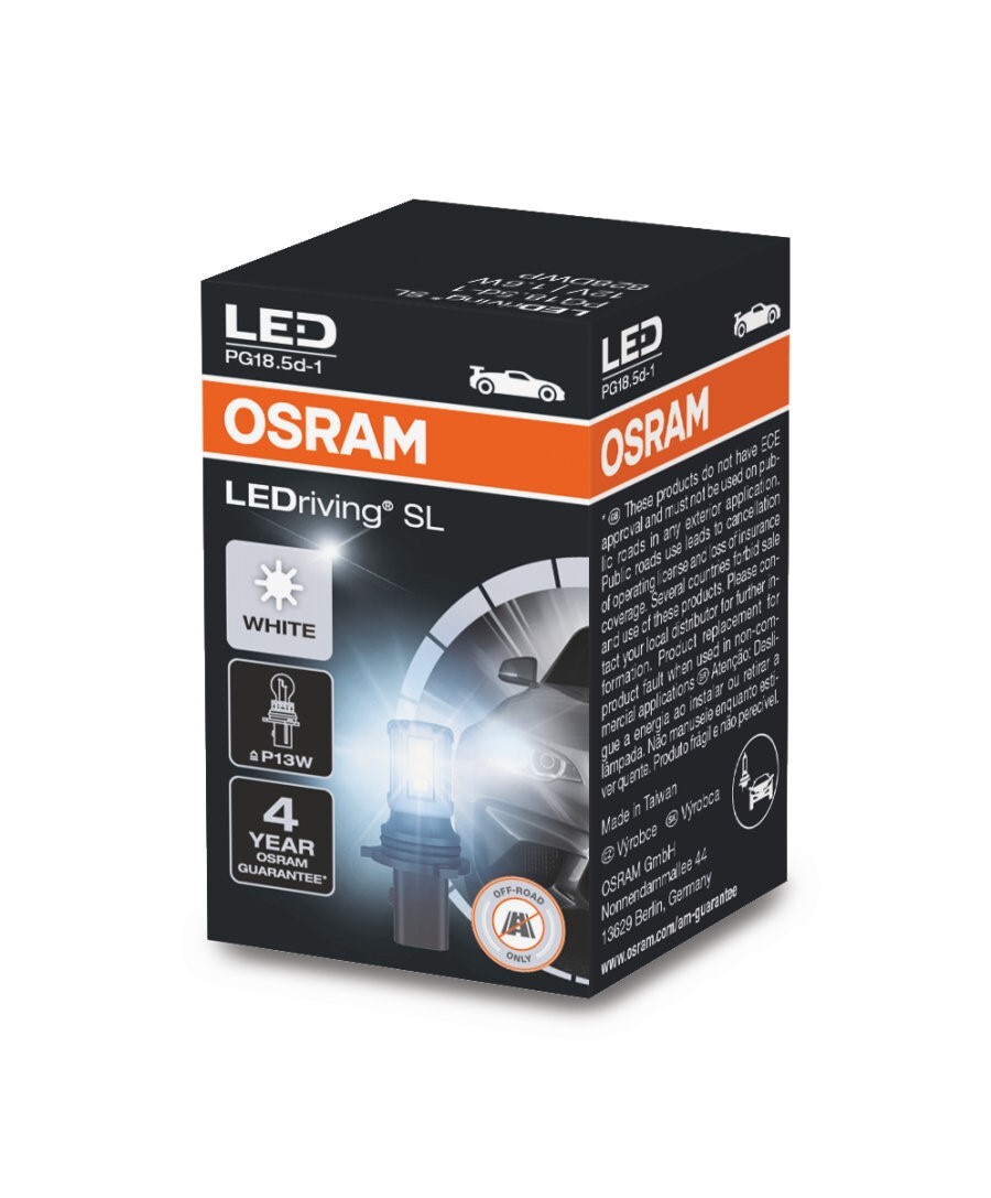 Osram LEDriving® 828DWP 1,6W/12V PG18.5d-1 ≠ "P13W" Whte 6000K