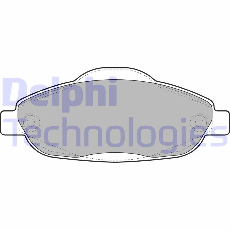 Kit pastiglie freno, Freno a disco LP2070 DELPHI per PEUGEOT