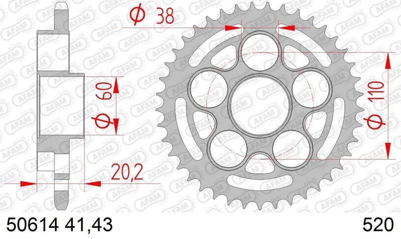 Corona AFAM acciaio standard 50614 - 520