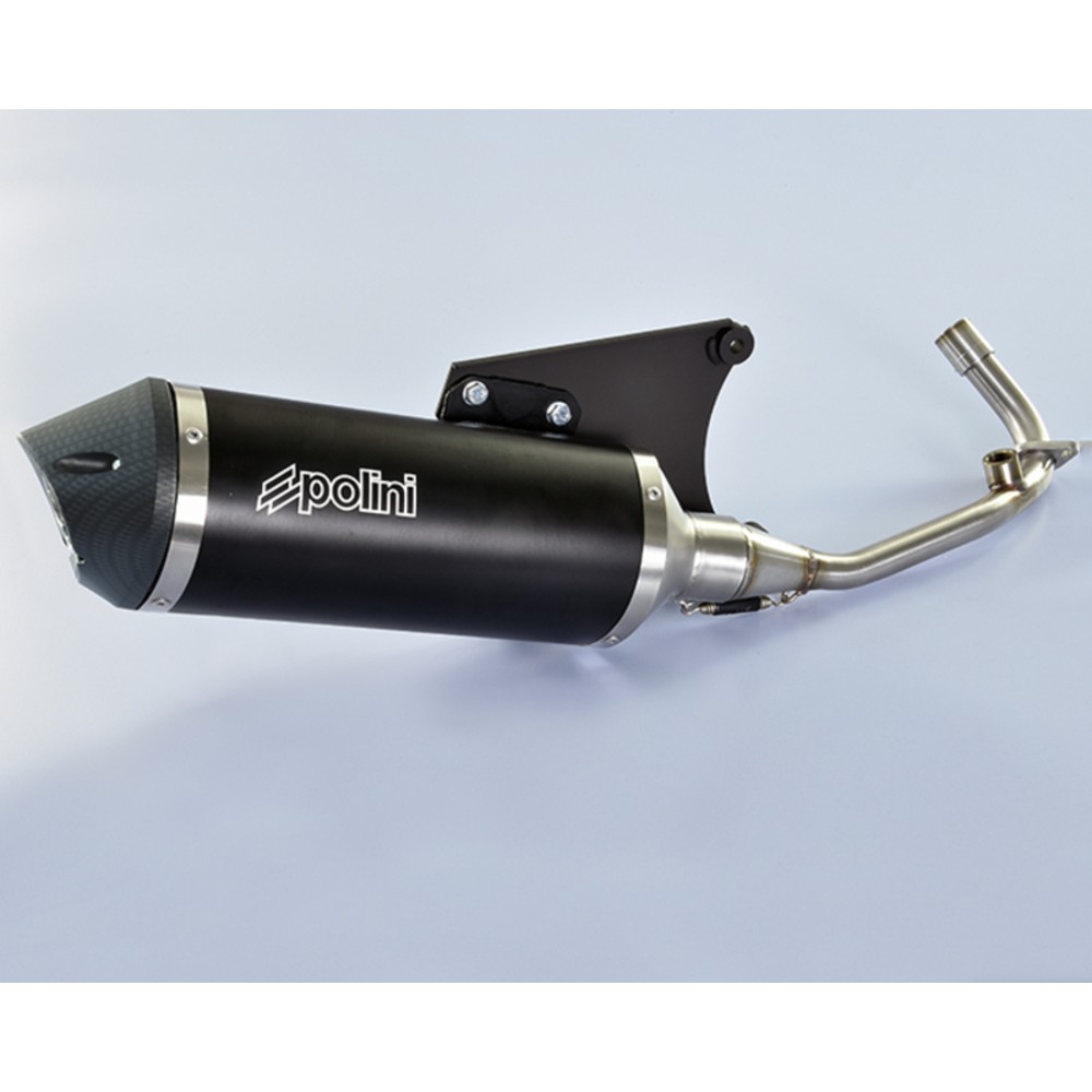 POLINI Exhaust Stainless Steel / Carbon-Vespa 125 per Moto Ricambi Ciclomotore