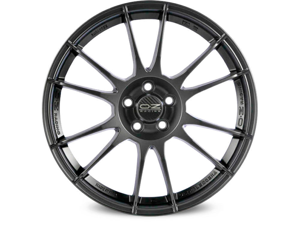 CERCHI IN LEGA OZ ULTRALEGGERA MATT GRAPHITE SILVER  9x18 5x120,00 ET40