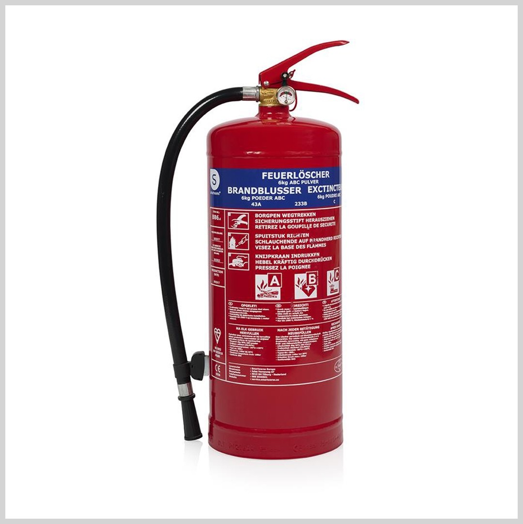 SMARTWARES ESTINTORE A POLVERE 6 KG INCENDI ABC VEICOLI E ABITAZIONI FEX-15162