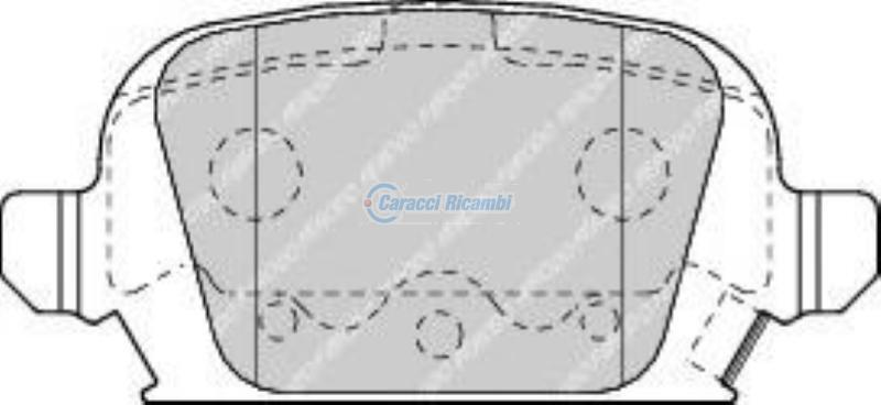 KIT PASTIGLIE FRENO OPEL VAUXHALL Corsa, Tigra Tigra, Corsa Dal 2000 al 2012