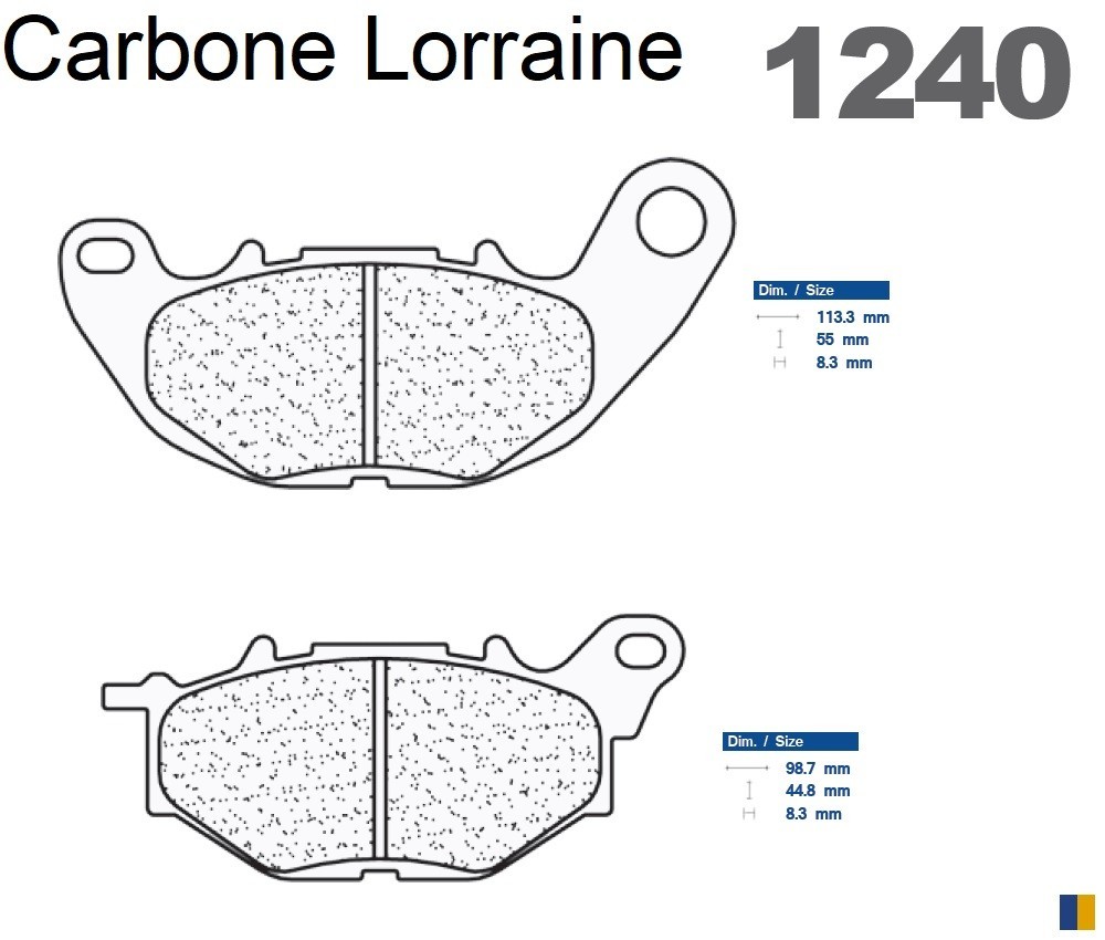 Pastiglie freno anteriore Carbone Lorraine tipo 1240 XBK5