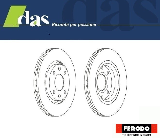 COPPIA DISCHI FRENO ANTERIORE PEUGEOT 1007 207 1.4 HDi 2005 CITROEN C2 C3 1.4 HD