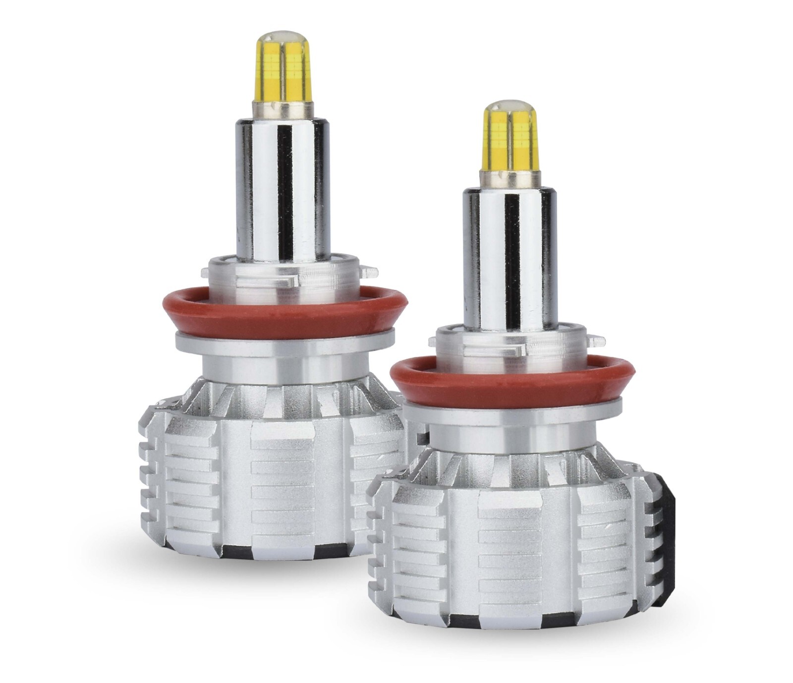 Coppia Lampade LED H11 Ricambio Bianco Puro 6000K SPECIFICO per fari LENTICOLARI