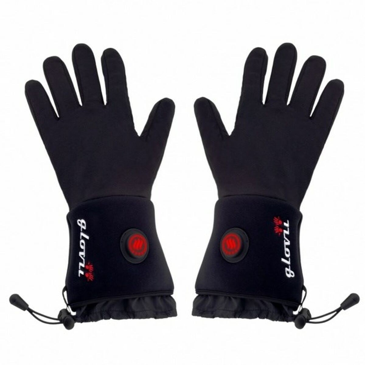 Guanti Glovii GLBM Nero Rojo/Blanco S/M 2 Pezzi