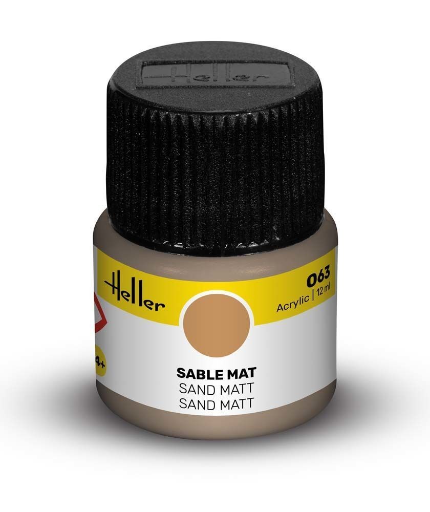 HELLER 9063 VERNICE ACRILICA 063 SABBIA OPACA 12ML
