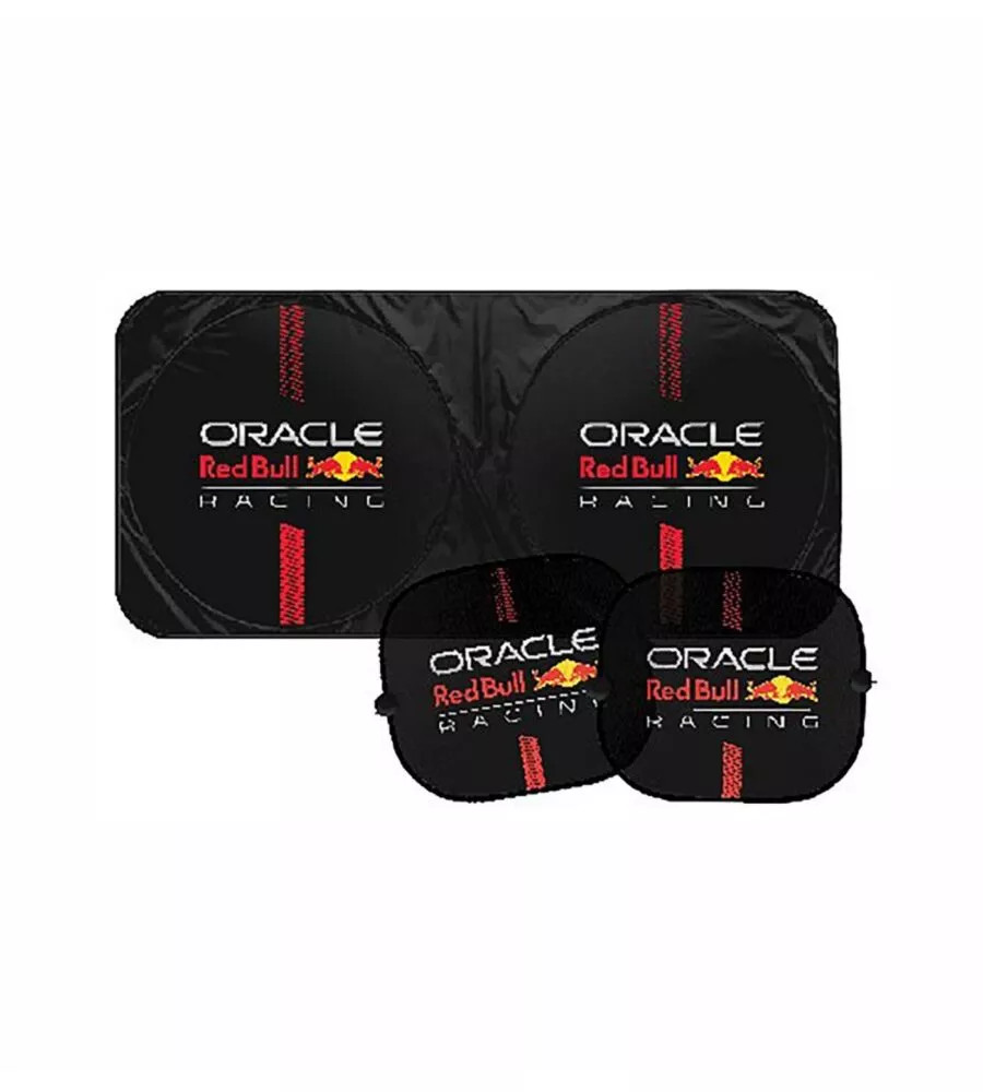 SET PARASOLE E TENDINE REDBULL "POWERBAR"  NERO E ROSSO