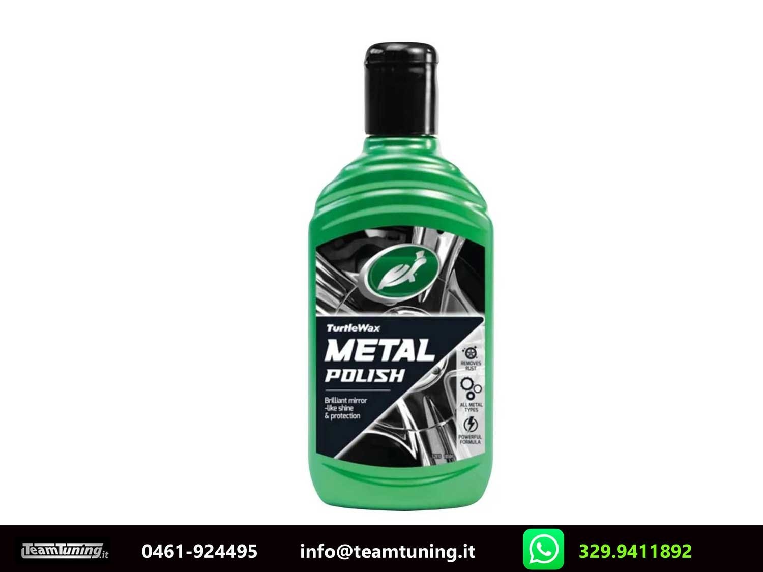 Turtle-Wax Metal Polish In Crema 300ml Rinnova Cromature Auto e Moto