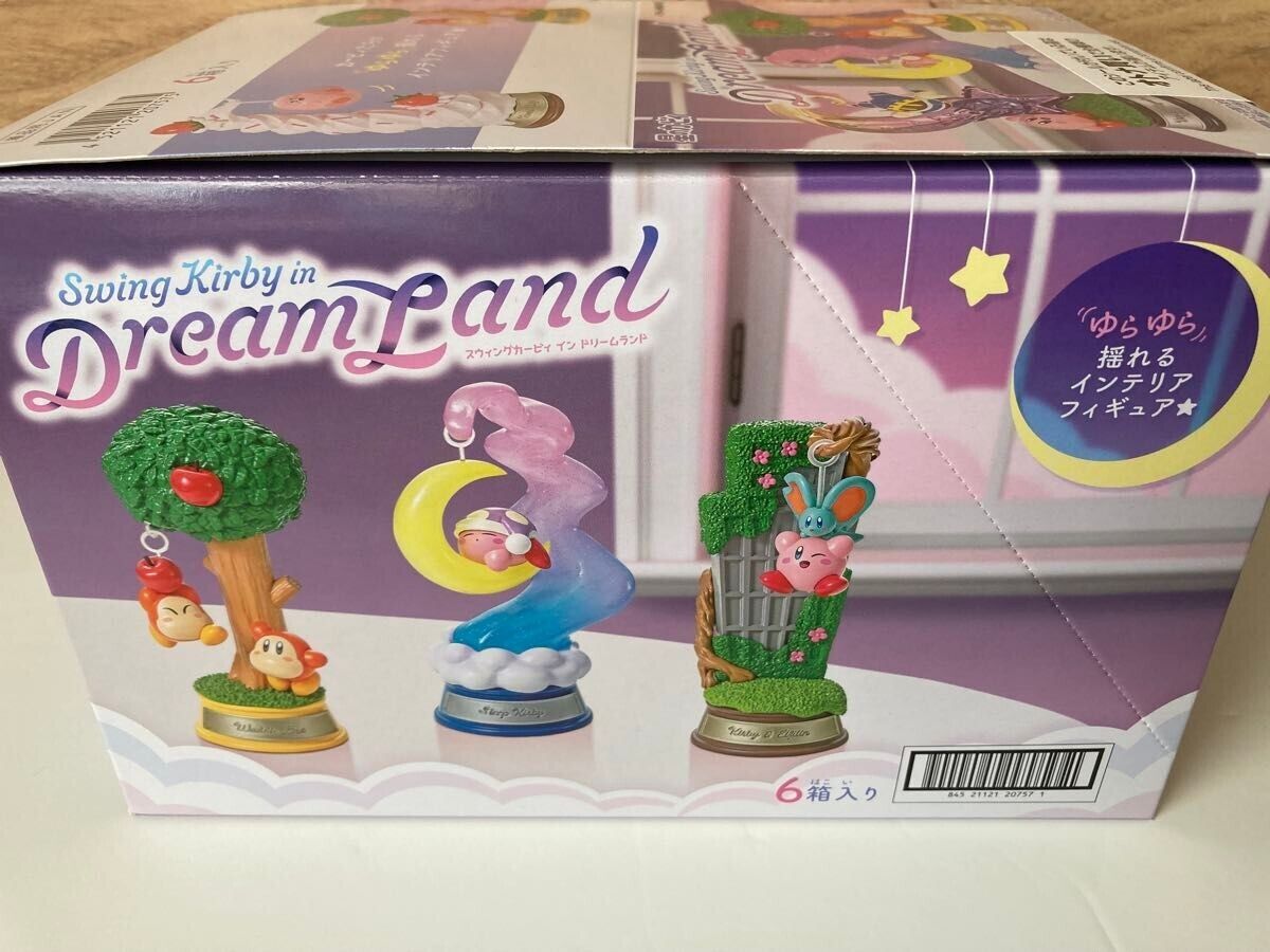 Re-ment Kirby of the Stars Swing Kirby in Dream Land BOX 6 set completo NUOVO JP