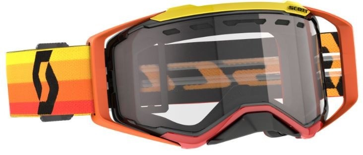 SCOTT - MASCHERINA ENDURO PROSPECT LENTE TRASPARENTE - ARANCIONE/GIALLO