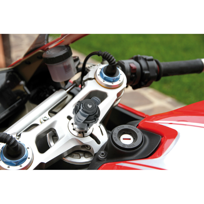 Supporto Porta cellulare Moto Sportiva  con attacco canotto di sterzo 17-20,5 mm