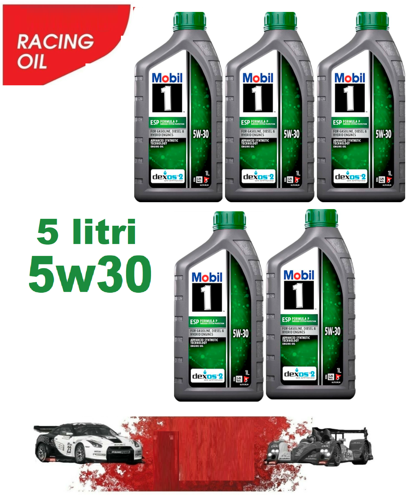 Olio Motore MOBIL ESP 5W30 FPW 9.55535 03 B71 2290 B71 2297 229.31 229.51 229.52