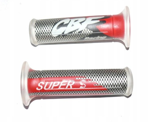 Manopole in silicone rosso 22mm per HONDA CBF 500 600 1000