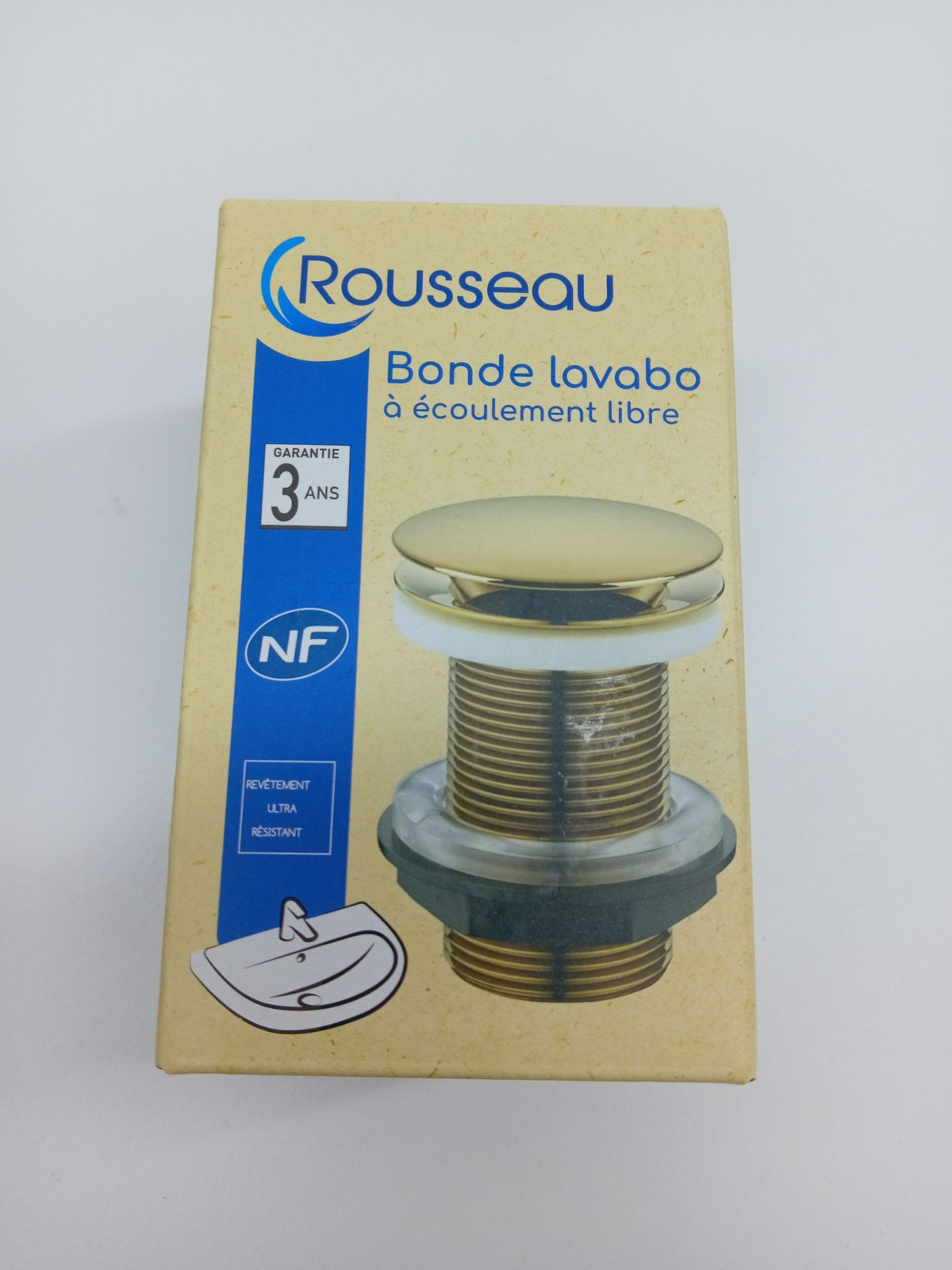 Set scarico Edouard Rousseau senza troppopieno, oro rosa