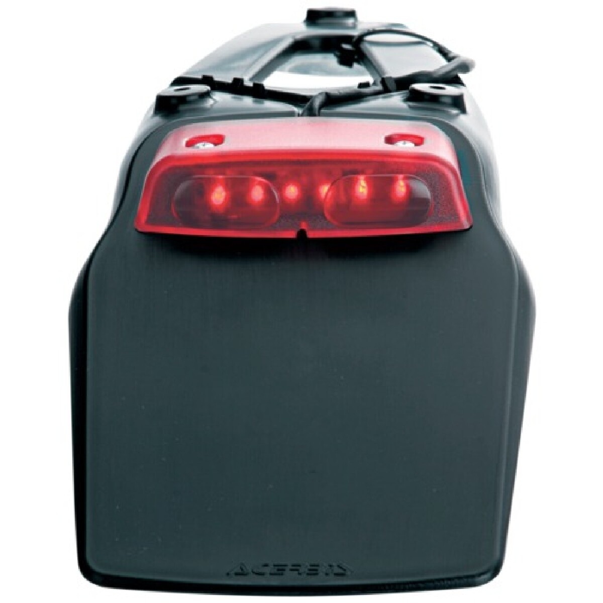 ACERBIS 0008326.090 PORTATARGA LED NERO CON LUCE STOP A LED PARASPRUZZI ENDURO