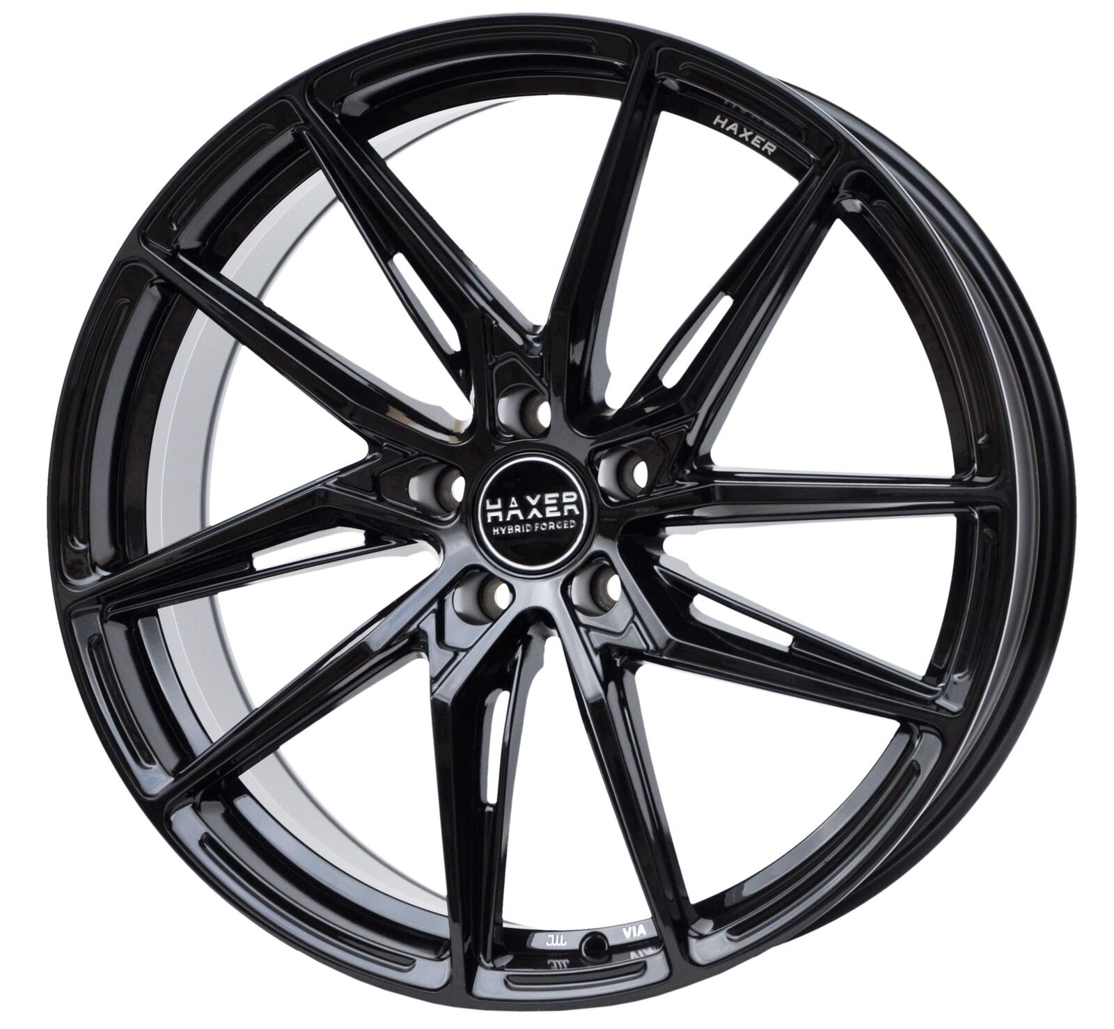 SET, 4 CERCHI, Haxer HX08F/23140 18x8 5x112 ET40 BL - nero